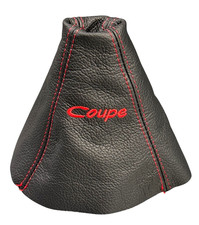 Schaltmanschette für Hyundai Tiburon Coupe 2002–2008 5-Gang Leder Rot Stickerei