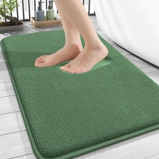 OLANLY Thick Memory Foam Bath Mat Rug 30x20, Extra Soft Absorbent Bathroom Ru...