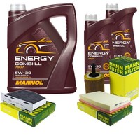 Inspektionspaket 7L Mannol Energy 5W-30 FüR VW Golf V 3.2 R32 4Motion Passat CC