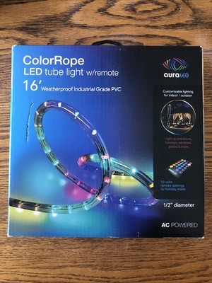 Aura LED 16'' Color Rope Tube Light - W/REMOTE - Weatherproof PVC BRAND NEW !!!