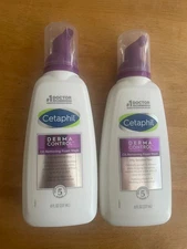 2 Cetaphil Derma Control Oil Removing Foam Wash 8oz