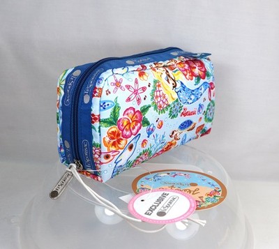 NWT Herocca by LeSportsac RECTANGULAR COSMETIC ''Hawaii Dreaming'' STK#J