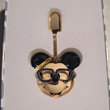 Disney BaubleBar Bag Charm Mickey Mouse Pencil School Keychain pave NEW