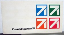 1971 Chevrolet Car Paint Chip Colors Sales Folder Original Vega Vette More Orig
