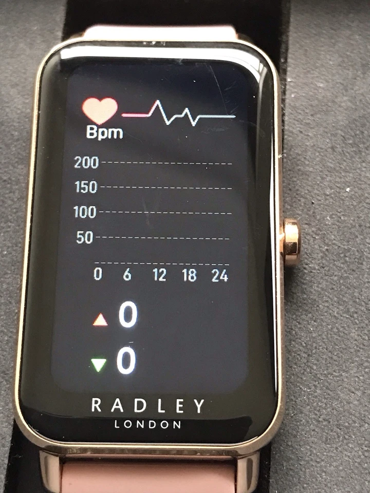 RADLEY S21 PinkSilicone Strap, Lozenge Gold Case - Image 4 of 4