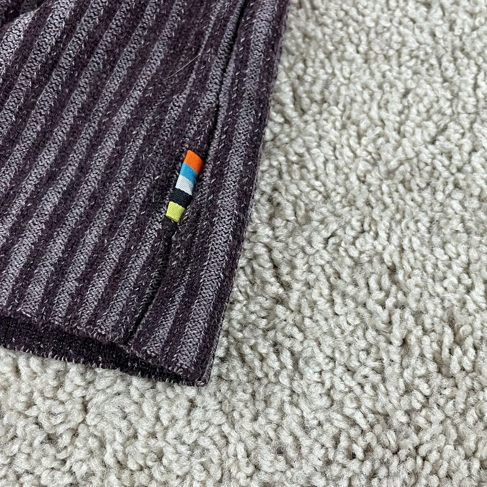 Suéter Smartwool Dacono Mujer Cuello Embudo Lana Merino Texturizada Rayas 389 Foto 4 de 4