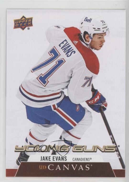 2020-21 Upper Deck UD Canvas Young Guns Jake Evans #C224 14zh