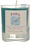Crystal Journey Peace Soy Herbal Votive Candle 18-20 Hr Burn Time