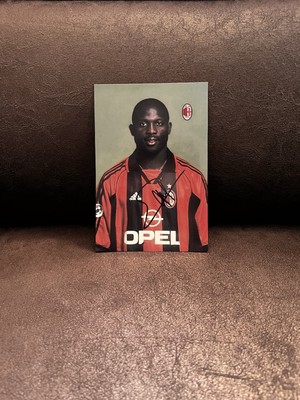 George Weah x AC Mailand - Repro Autogramm 10.5x14.8 Nr.2