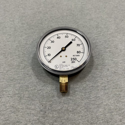 #ad #ad Air Pressure Gauge For Fire Protection Service 250PSI EX407 UL FM 3.5in $17.99