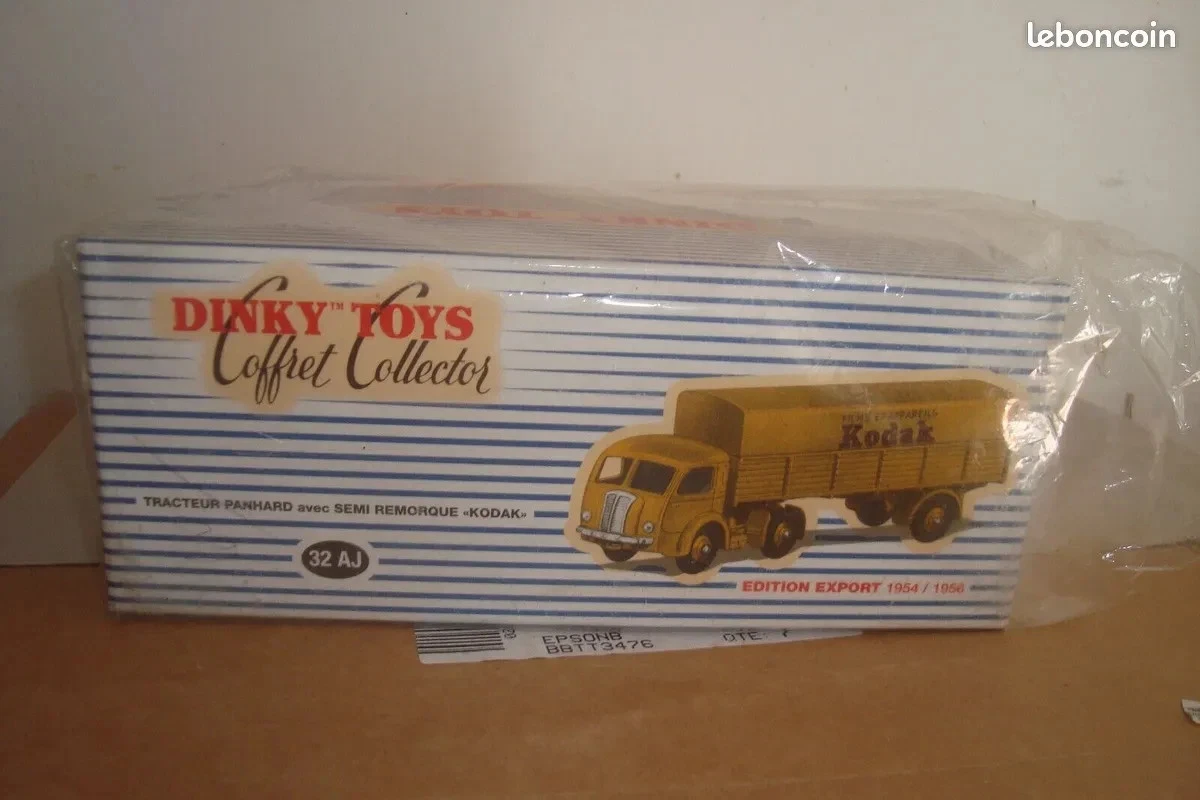 Camion Dinky Toys Panhard Kodak Ancien - Réf 32 AJ - Avec Bâche D'origine