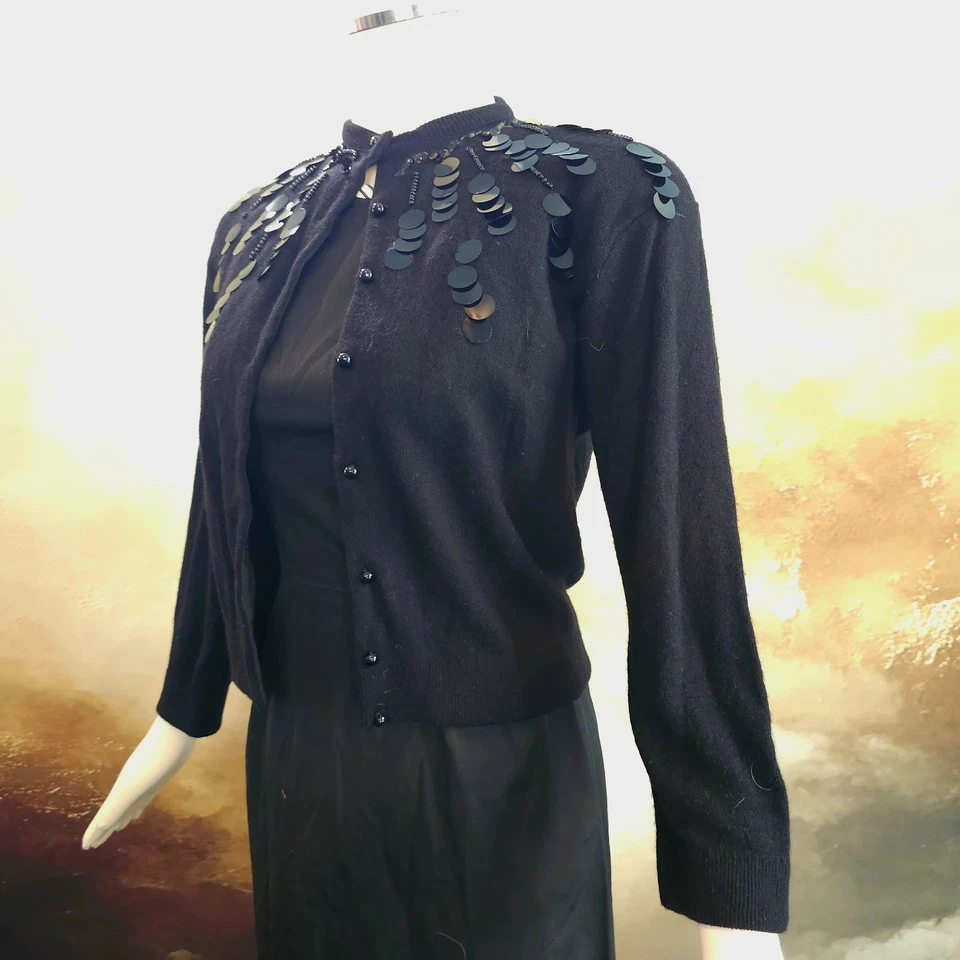 复古 20 世纪 50 年代开衫毛衣串珠丙烯酸 Park-Storyk 海报 Rockabilly — 第 4/4 张图片