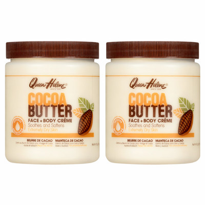 Queen Helene Cocoa Butter Face & Body Creme 15oz 2-Pack Intense Dry Skin Lotion