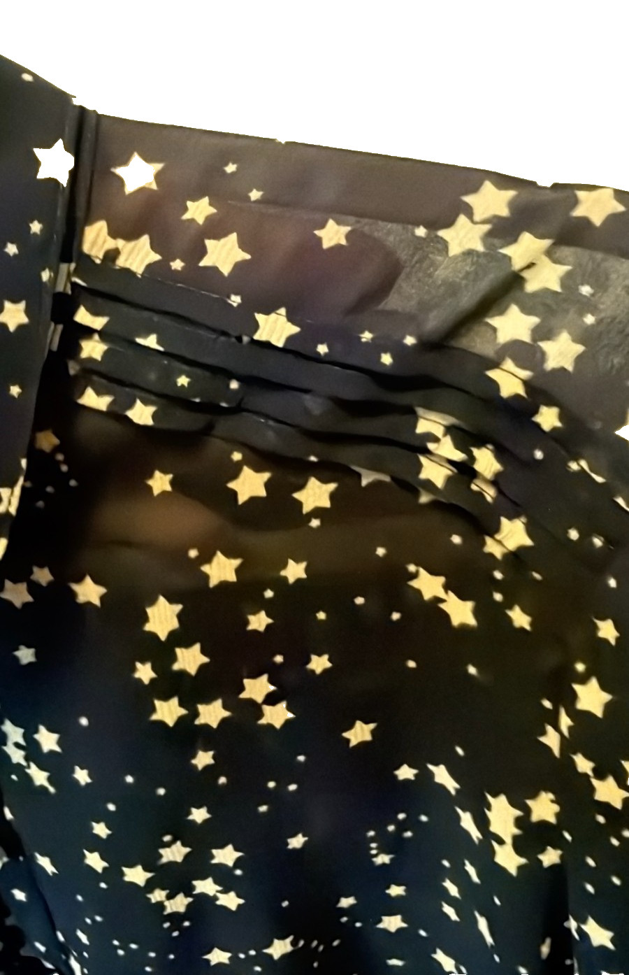 Esprit Sheer Celestial Star Print Button Down  La… - image 8