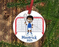 Children's Lacrosse Christmas ornament.Lacrosse.Children's Ornament.Personali...