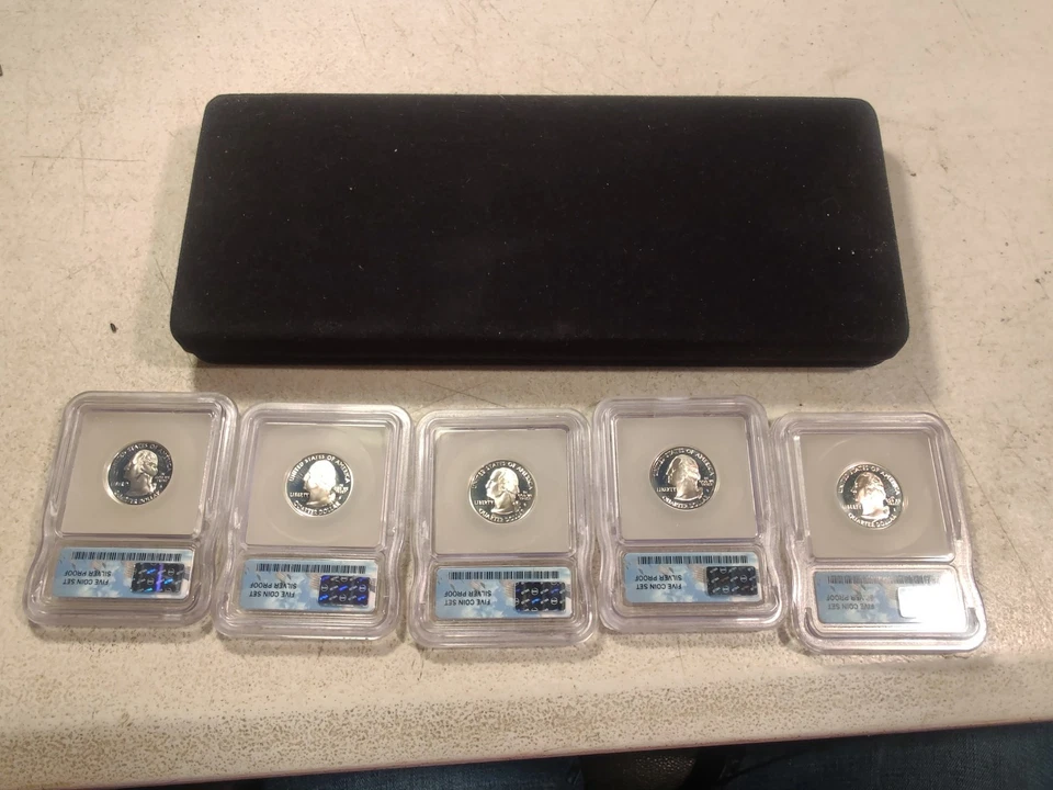 Set of 5 2006-S 90% Silver State Quarters ICG PR 70 1st Release - Image 3 of 3