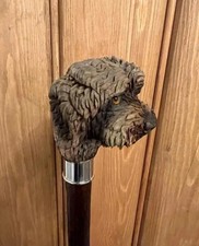 Dog wooden walking stick hand Beautiful wooden walking cane