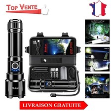 Blukar Lampe Torche LED Ultra Puissante, Lampe de Poche Rechargeable, Torche