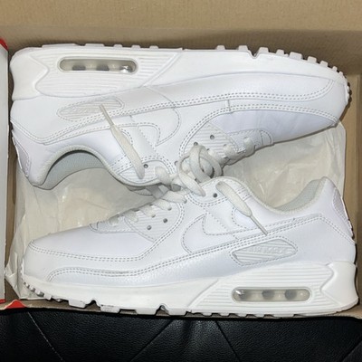 Nike Air Max 90 White Men's Low Top Cushioned Athletic Sneakers Lace Up