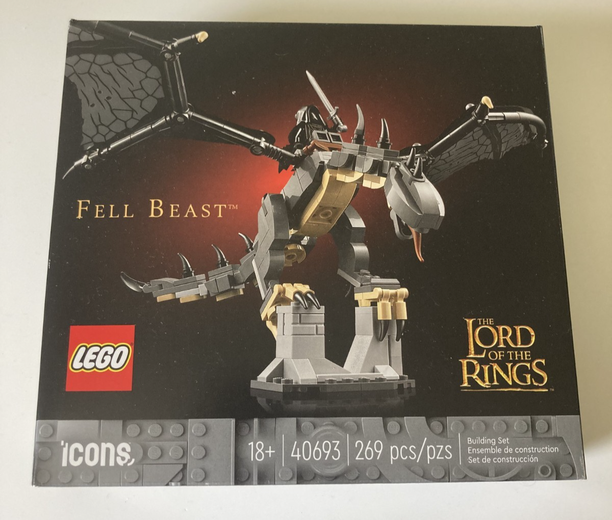 LEGO 40693 THE LORD OF THE RINGS FELL BEAST NAZGUL MINIFIG SEALED
