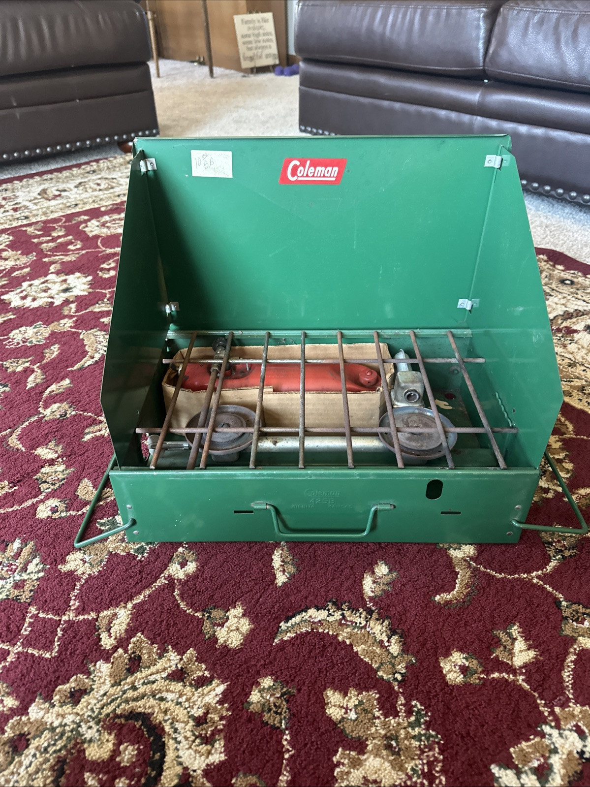 Vintage Coleman 425B Two-Burner Camping Stove in Excellent Condition