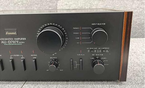 SANSUI AU-D707F EXTRA Integrated Amplifier Vintage Transistor Amp Used - Picture 6 of 16