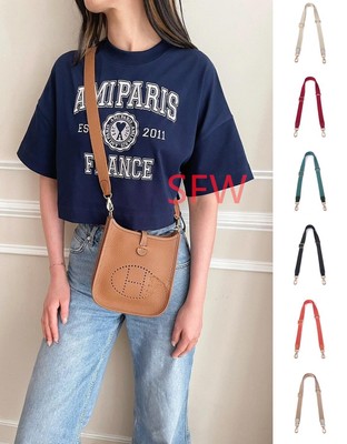 Canvas Purse Replacement Strap NO BRAND Fit For Hermes Evelyne 16 Mini