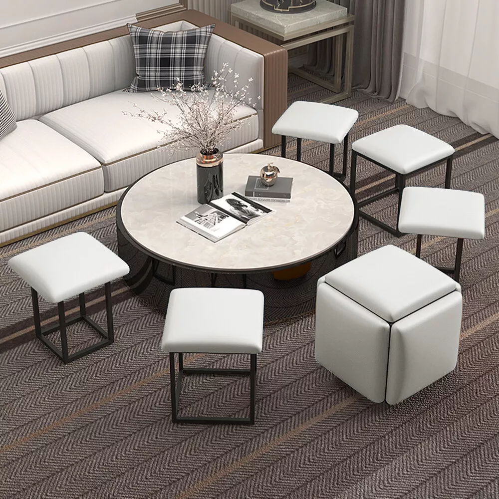 Cube Nesting Stool Chair Stackable 5 in 1 Stools Bedroom Living