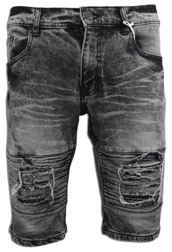 Denim Shorts Men's Washed Rip and Repair 5006 Premium 98% Cotton 2% Spandex NEW - Picture 5 of 13