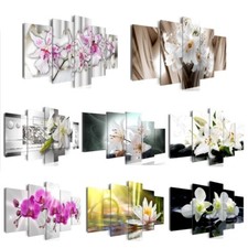 Blume Orchidee Lilie Abstrakt VLIES LEINWAND DEKO BILDER WANDBILD XXL WOHNZIMMER