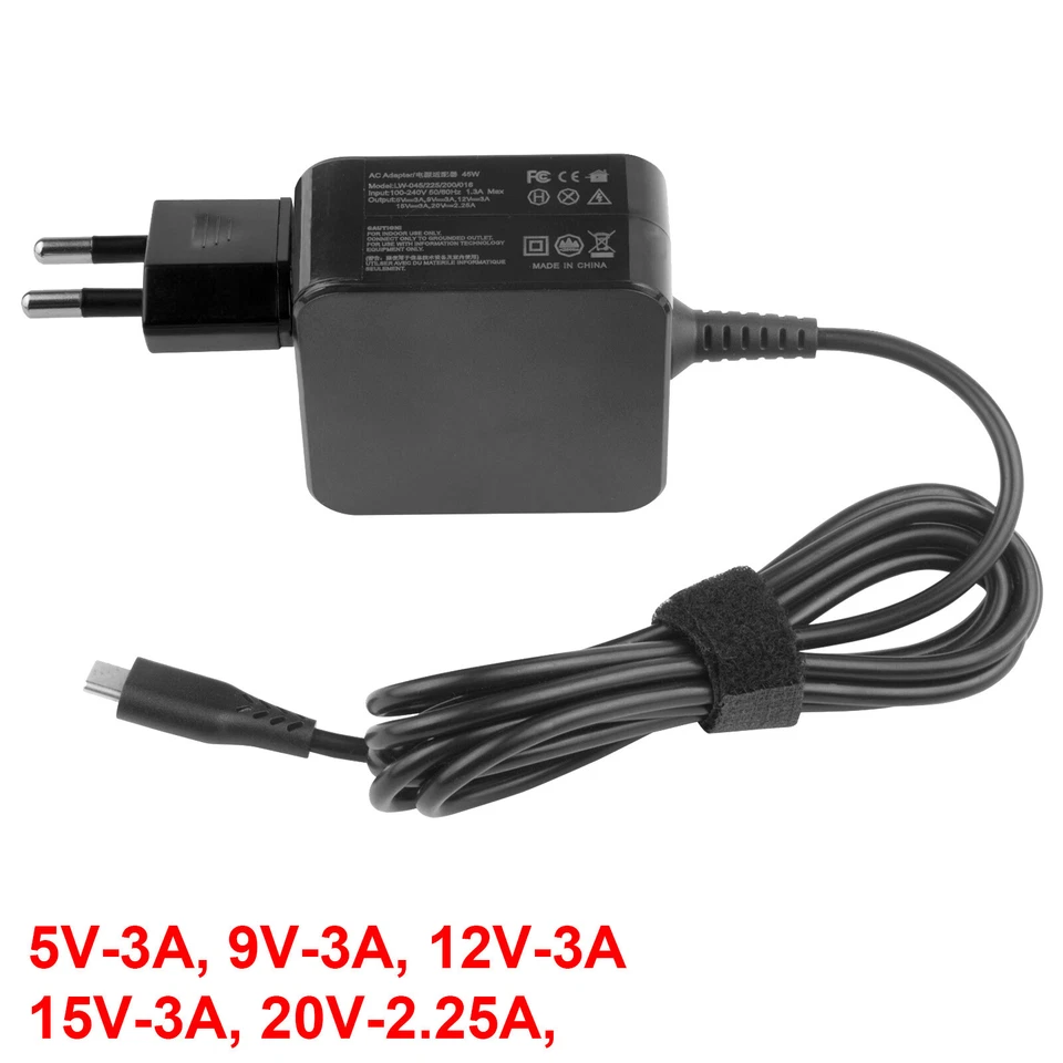 45W 65W USB C Type C PD Wandstecker Netzteil Ladegerät für Laptop Notebook PC - Bild 3 von 4