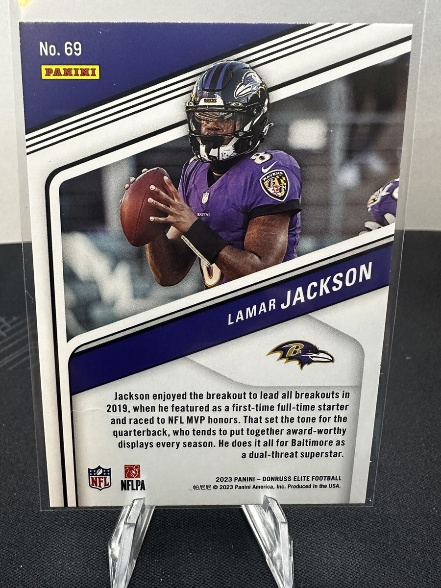 💥2023 Panini Donruss Elite Lamar Jackson #69 Baltimore