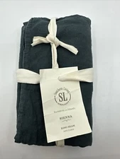 Southern Living Simplicity Sawyer King Sham Grey 100% Cotton 20"x 36" NEW