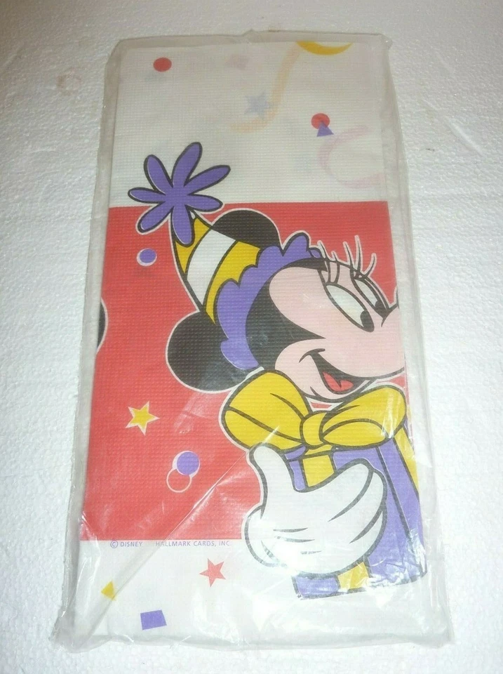 Vtg NOS Hallmark Mickey's Stuff For Kids Paper Tablecloth 54" by 89 1/4"  S-47 - Image 3 of 3