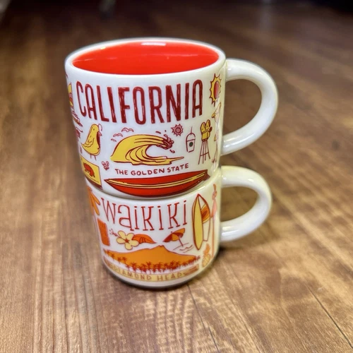 Starbucks Been There Series California Waikiki Demitasses Espresso Mini Mug 2oz