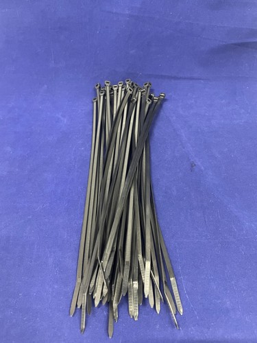 (50) Black 11" Inch High Quality Nylon Cable Wire Wrap Zip Ties - 第 1/1 張圖片