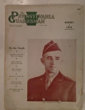 The Pennsylvania Guardsman Magazine August 1942 Omar Bradley on cover