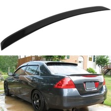 Rear Glossy Black Spoiler Lip For 2006-2007 Honda Accord Sedan 4-door 2.4l 3.0l
