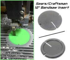 Bandsaw Table Insert for Sears & Craftsman 12" Band Saw (85mm dia.) 113.243310