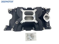 Air Gap Intake Manifold For 1967-2003 Small Block Chrysler Mopar 318 340 360 Blk