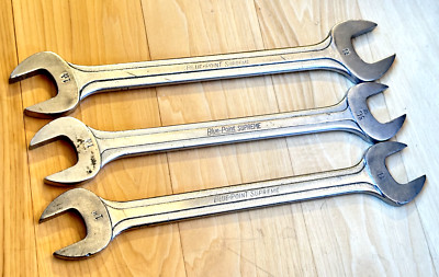   Blue Point Tool USA SUPREME JUMBO Wrench Set SAE Double Open End Offset Lot