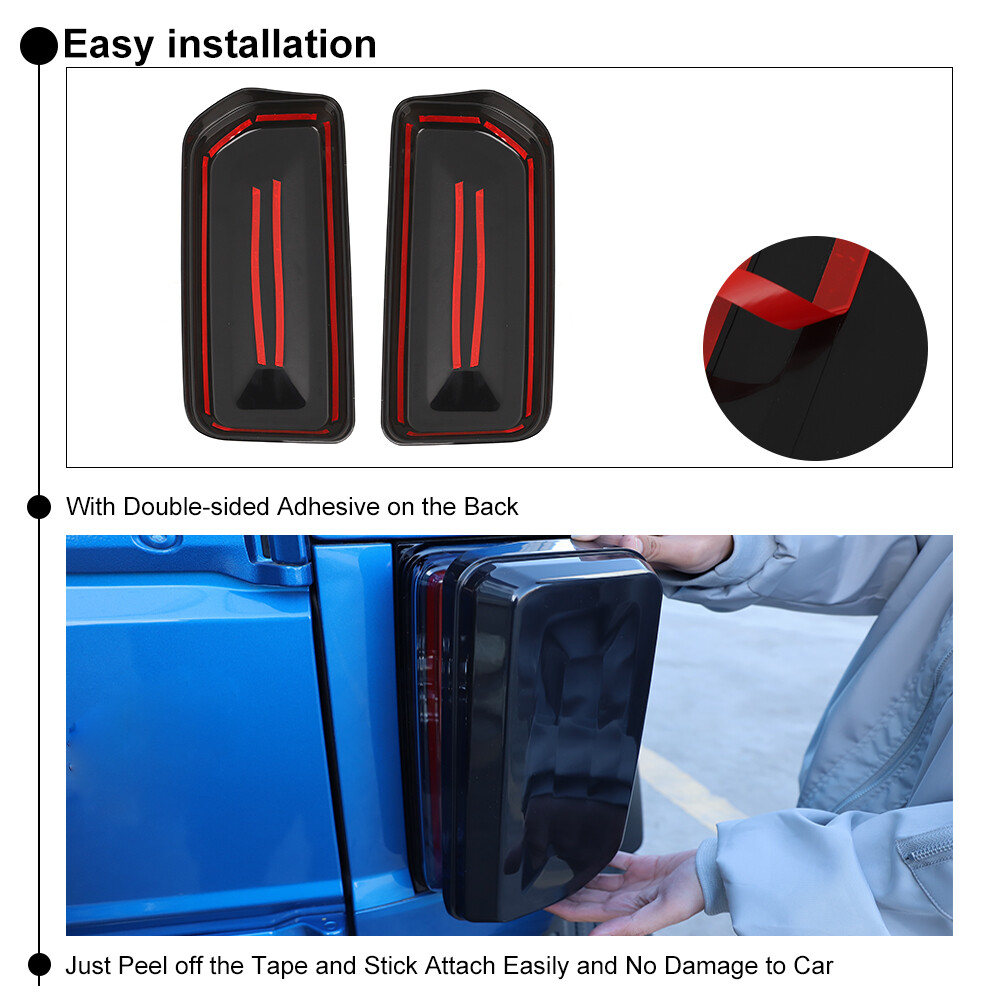 Protege Y Estiliza Tu Ford Bronco 2021+: Cubiertas Decorativas Para Faros Traseros LED (Ahumado Negro)