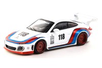 Tarmac T64-TL053-WRB Porsche 997 Old & New Weiss/Rot/Blau 1:64 Modellauto
