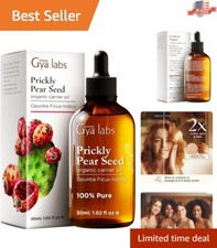 Organic Prickly Pear Seed Oil for Face and Hair - Cold-Pressed Restorative El...
