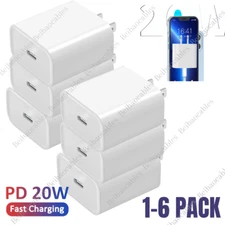 20W USB Type C Power Adapter Fast Charger C Block For iPhone 16 15 14 Android