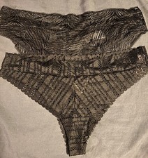 Victoria's Secret Women's Cheeky Underwear Lace Panties Size XL NWT Lot Of 2