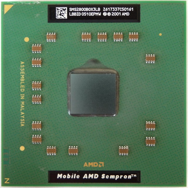 AMD Mobile Sempron 2800+ Processor 1600 MHz 256 KB SMS2800BOX3LB Socket 754 CPU for sale online