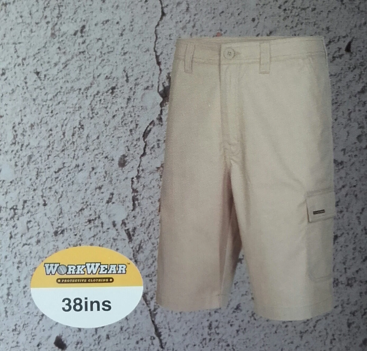 BNWT Beige Workwear Shorts Mens Waist 38