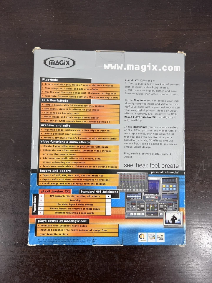 Vintage Magix Playr Jukebox XXL Brand New Sealed In Box NOS - Image 2 of 4