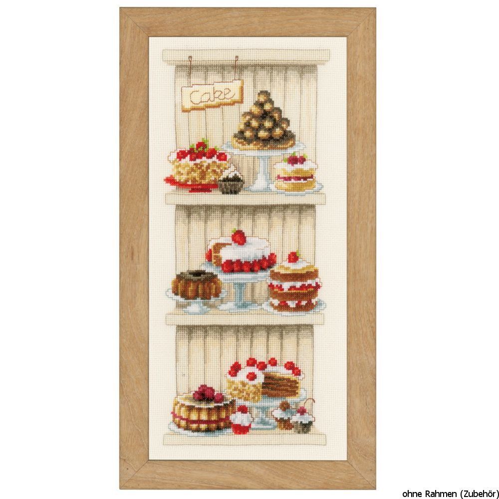 Vervaco Counted cross stitch kit Delicious cakes, DIY